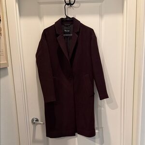 Madewell Rich Burgundy Trench Coat